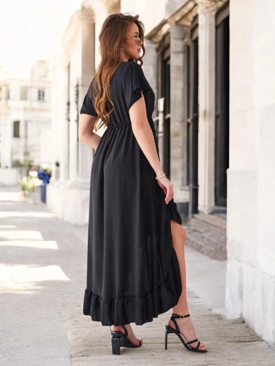Rochie midi Royalfashion pentru femei cu tiv asimetric
