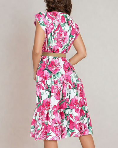 Royalfashion Rochie de damă midiw floral