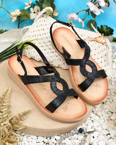 Royalfashion Sandale Elova Zirconia pentru femei