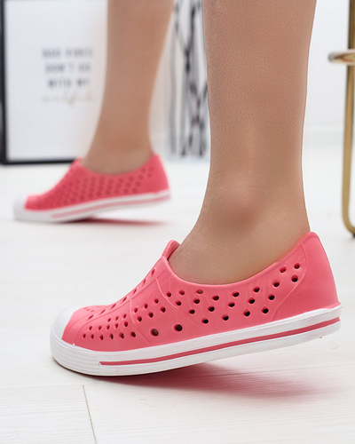 Pantofi de tenis din cauciuc pentru femei de culoare corai Osisal- Footwear