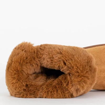 OUTLET Cizme de zapada dama camel Izzuni- Incaltaminte