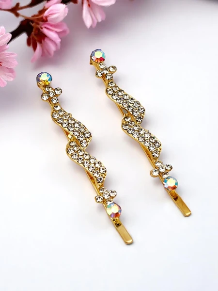 Royalfashion Agrafe de păr cu cristale Crystal Glow