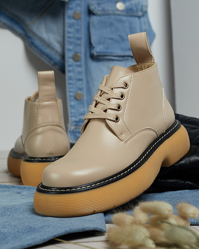 Cizme de damă în bej Tarraf- Footwear