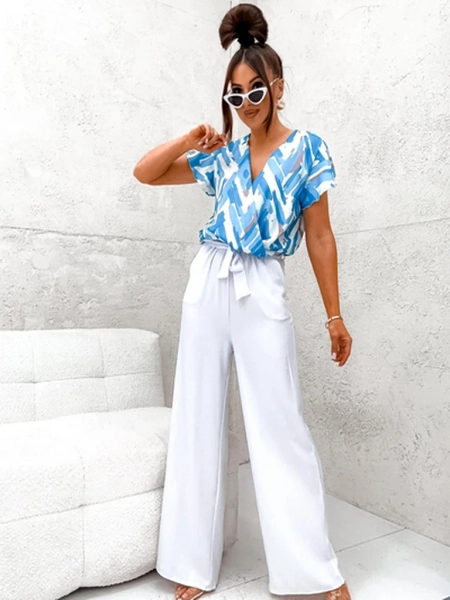 Royalfashion Salopet lung pentru femei cu imprimeu