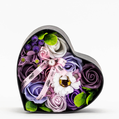 Flowerbox flori mov în cutie - Accesorii