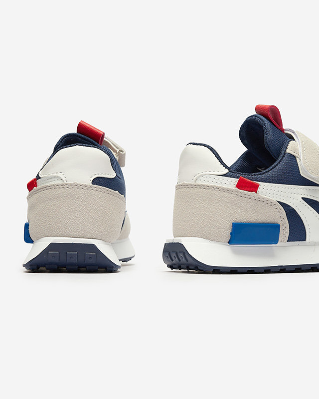 Pantofi sport pentru copii în albastru marin-gri Kaxo- Footwear