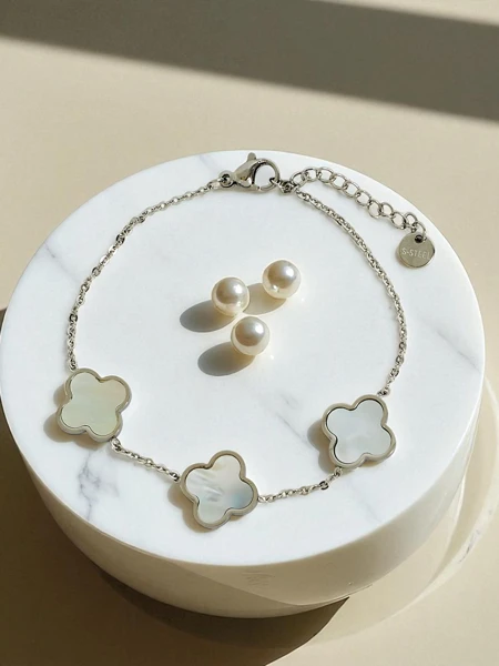 Brățară Callisto Nero cu Motiv Floral