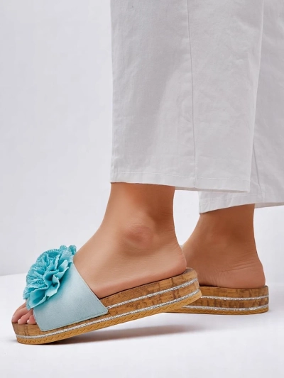 Papuci pentru femei Royalfashion cu flori Focce