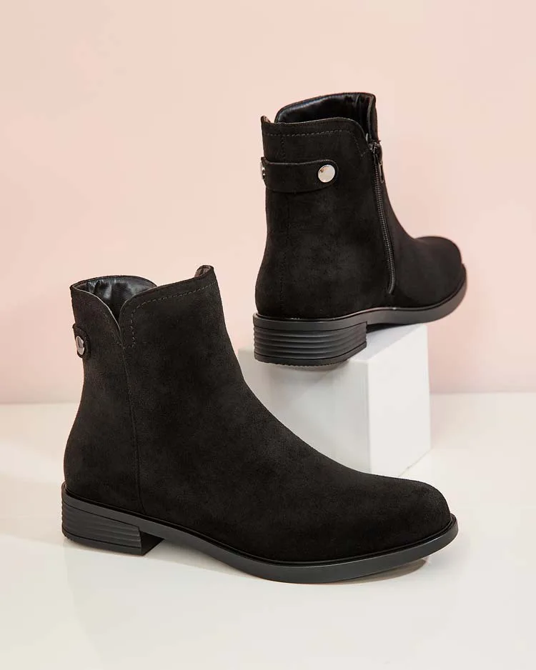 Royalfashion Cizme Dovilla din piele întoarsă eko pentru femei