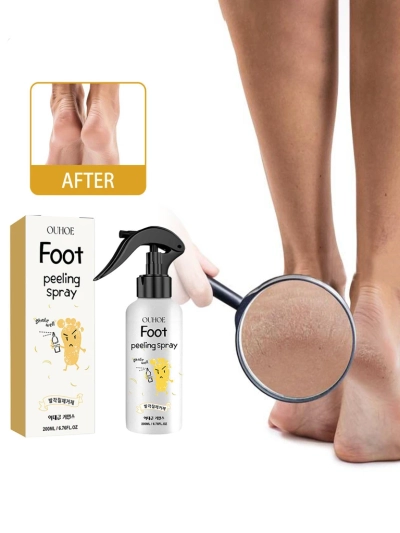Spray pentru exfolierea călcâielor și tălpilor