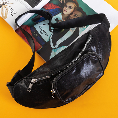 Rinichi de femei strălucitor în negru - Genți de mână