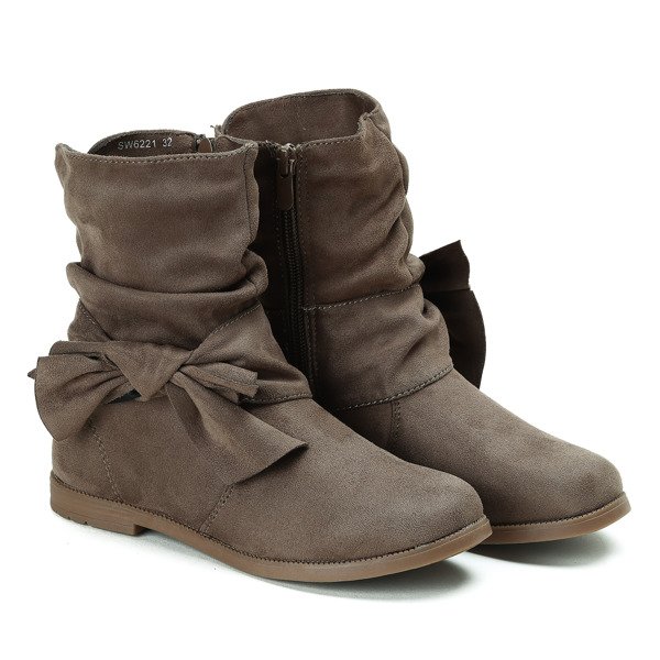 Zielone dziecięce botki Dakota- Obuwie