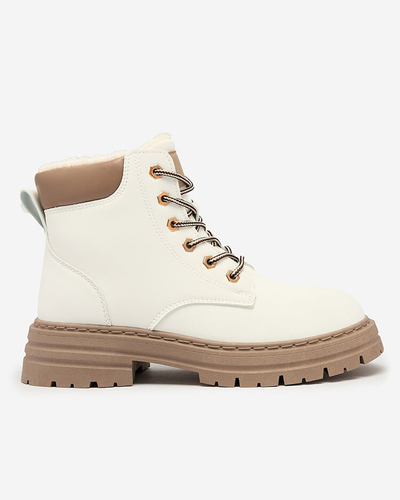 Royalfashion White cizme izolate pentru femei Radoras