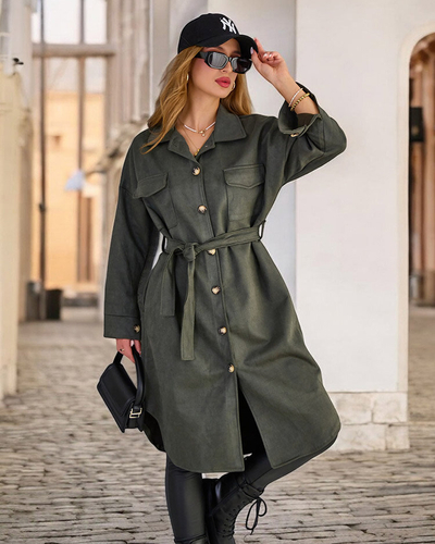 Royalfashion Palton tip cămașă pentru femei