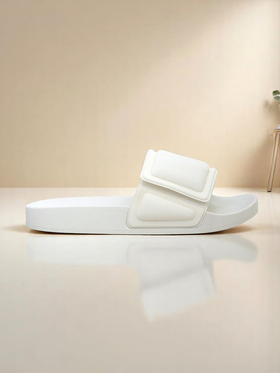 Royalfashion Damskie klapki na płaskiej podeszwie FlexiWalk