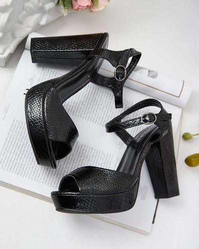 Royalfashion Sandale de damă lăcuite pe post de montură Vagasse