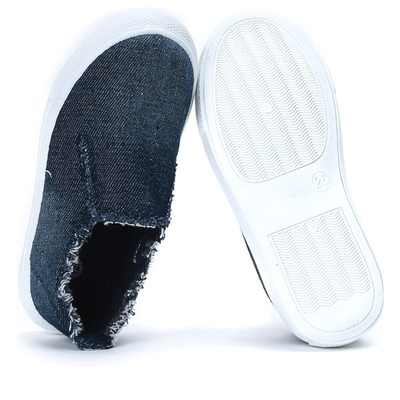 Dziecięce tenisówki slip - on w kolorze granatowym Elmer - Obuwie