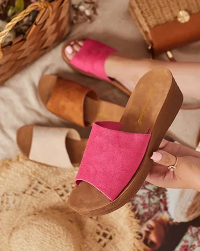 Royalfashion Flip-flops Saffil cu toc jos pentru femei