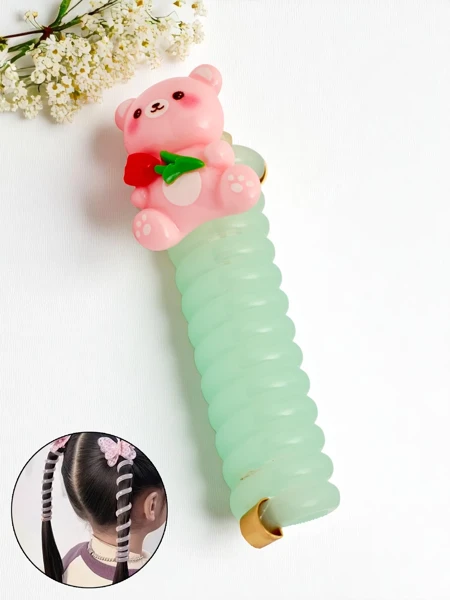 Royalfashion Elastic de păr tip arc cu ursuleț Teddy Twist