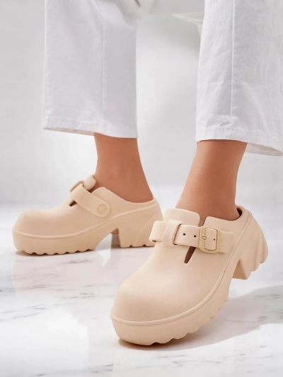 Sandale cu toc din cauciuc pentru femei Royalfashion Voxones