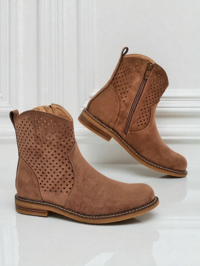 Royalfashion Botine de damă ajurate Toffas