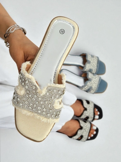 Royalfashion Sandale de damă cu strasuri CrystalEase