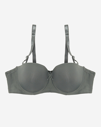 Sutien căptușit damă gri - Lenjerie intima