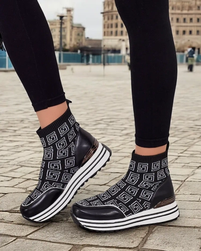 Royalfashion Adidași sport înalți pentru femei Lori