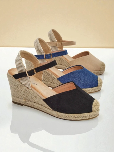 Royalfashion Sandale wedge pentru femei Solara Espadrille