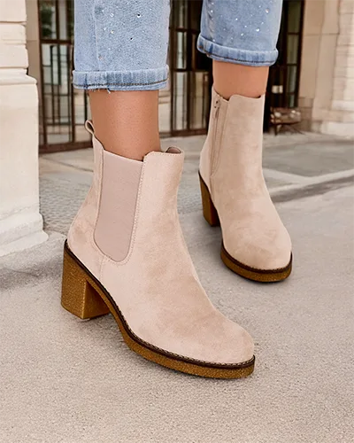 Cizme de damă din Eco-sueda Royalfashion pe postul Bregianka