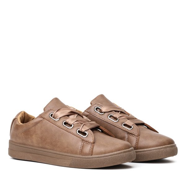 OUTLET Adidași maro din piele ecologică Rumba - Încălțăminte