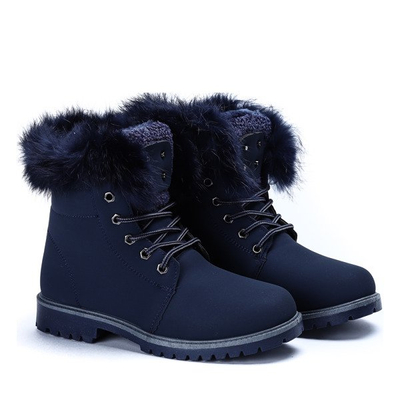 Ocieplane trapery w kolorze granatowym Ellah - Obuwie