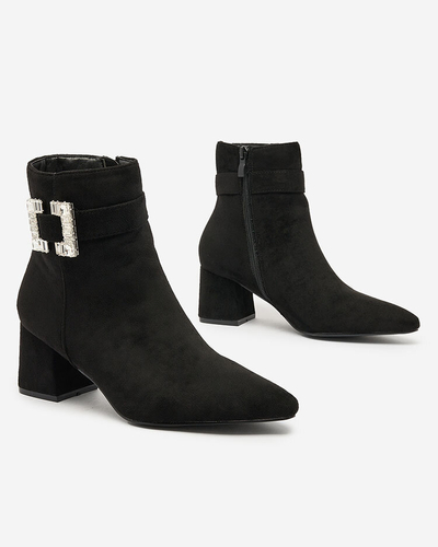 Royalfashion Cizme stiletto joase pentru femei negre Masemart