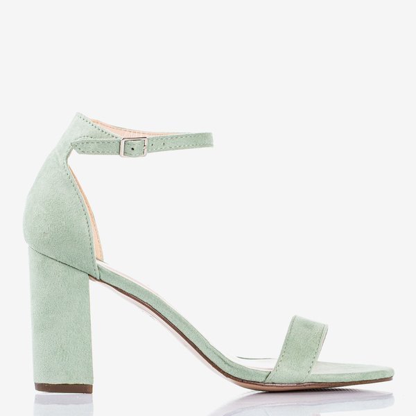 Sandale de dama verzi pe un post Sweet Honey - Încălțăminte