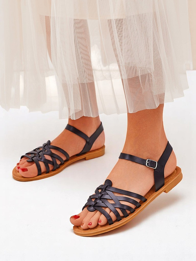 Sandale dama Royalfashion cu barete decorative Livia