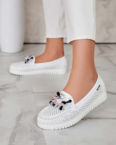 Royalfashion Mocasini traforați cu mărgele pentru femei Nasfali