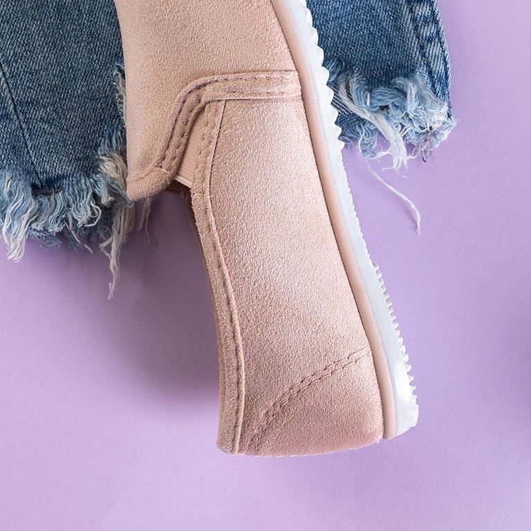 OUTLET Slip pentru copii roz deschis pe Kwiryna - Încălțăminte