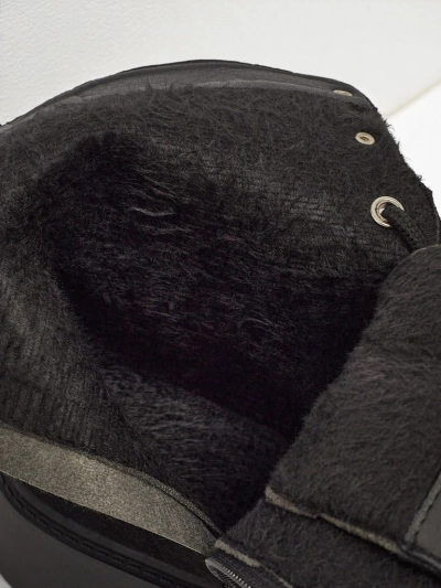 Botine de damă Ferlyne din piele ecologică de căprioară cu șireturi