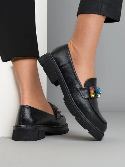 Mocasi de femei Royalfashion cu mărgele Narisco