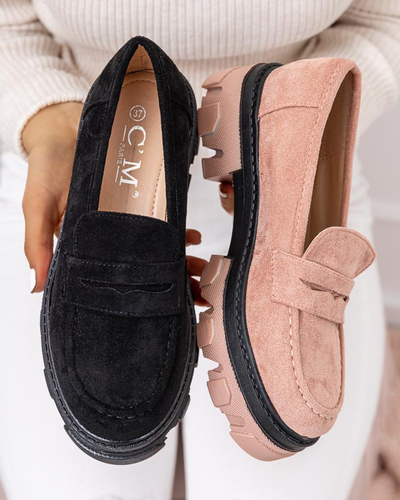 OUTLET Pantofi Visavi din piele ecologica dama neagra - Incaltaminte