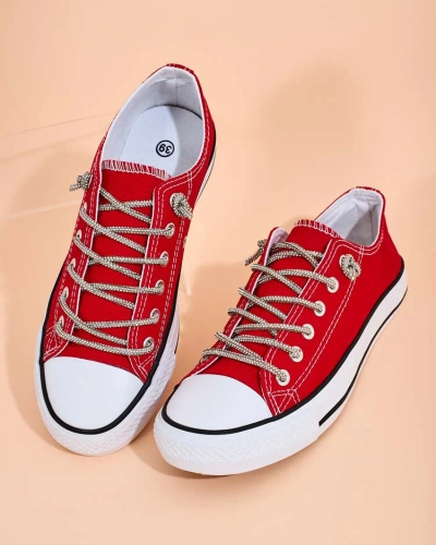 Royalfashion Adidași de damă cu șireturi decorative Timi