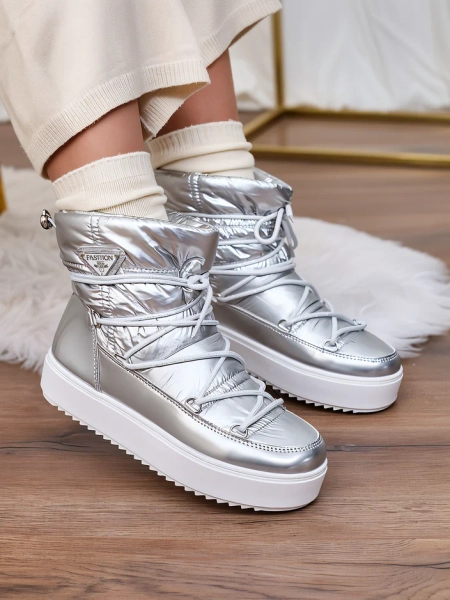 Royalfashion cizme de zăpadă a'la Silver Vevnose slip-on boots a'la pentru femei