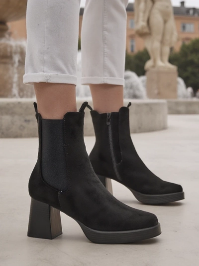 Botine pentru femei Royalfashion cu toc bloc Miezo
