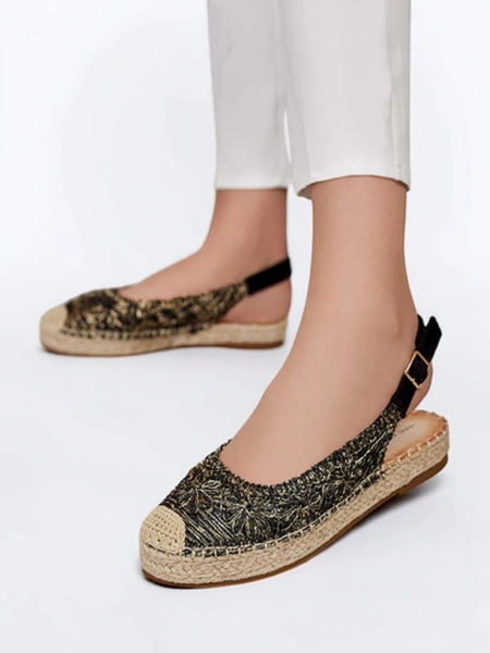 Royalfashion Espadrile de damă cu broderie decorativă