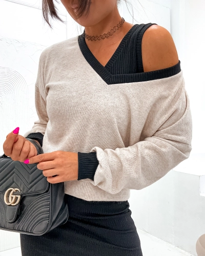 Royalfashion Set casual negru pentru femei