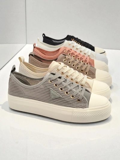Tenis di Dama Callista Mesh Light Grey – konbinensia i estilo pa zomer i herfst