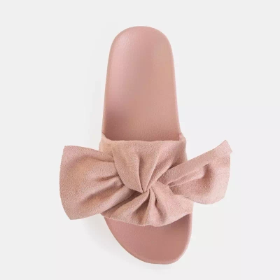 OUTLET Papuci cu platformă pudră pentru femei cu arc Doloris - Încălțăminte