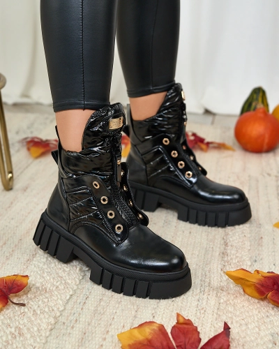 Royalfashion Cizme de damă în negru Selilka