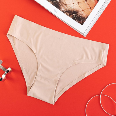 Chiloți bej pentru femei, chiloți fără sudură - Lenjerie intimă