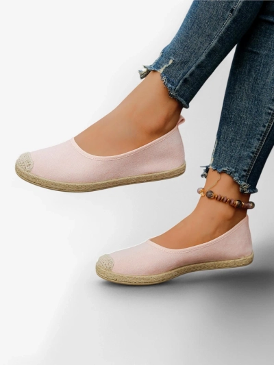 Espadrile ecologice din suede pentru femei Royalfashion Aroles